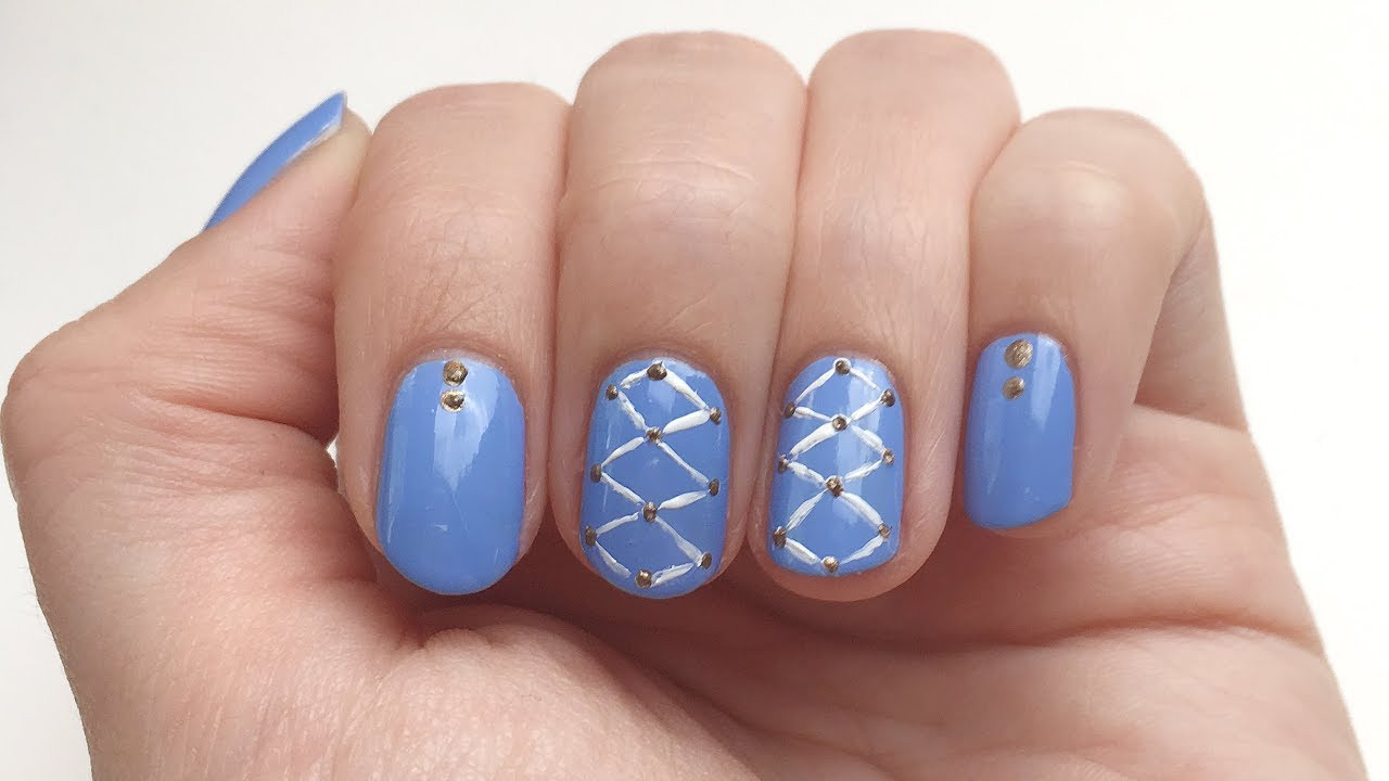 Nageldesign Youtube
 Einfaches Nageldesign mit weißem Muster