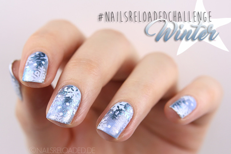 Nageldesigns Winter
 nails reloaded nailsreloaded challenge Nageldesign Winter