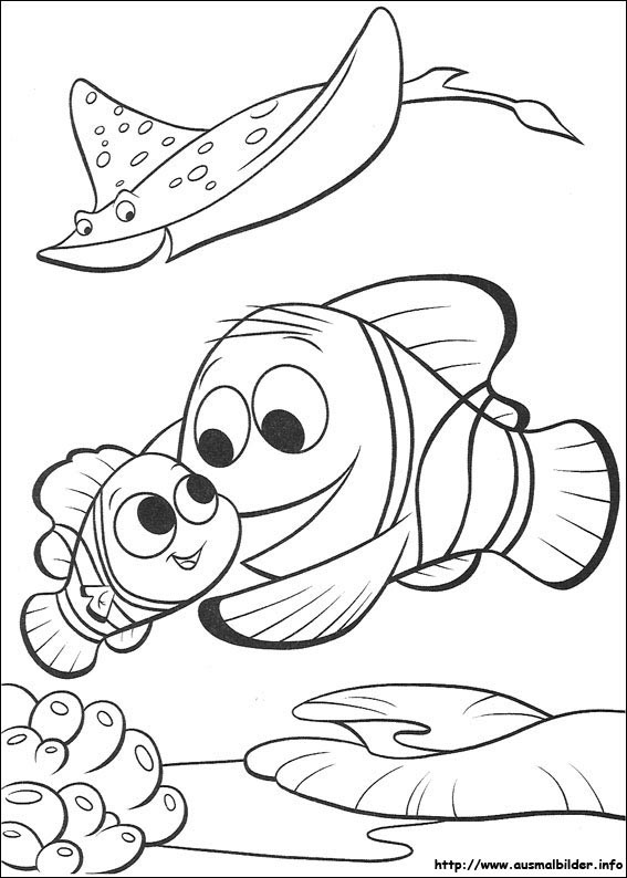 Nemo Ausmalbilder
 Findet Nemo malvorlagen