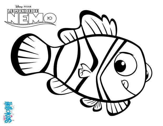 Nemo Ausmalbilder
 Nemo der anemonenfisch zum ausmalen de hellokids