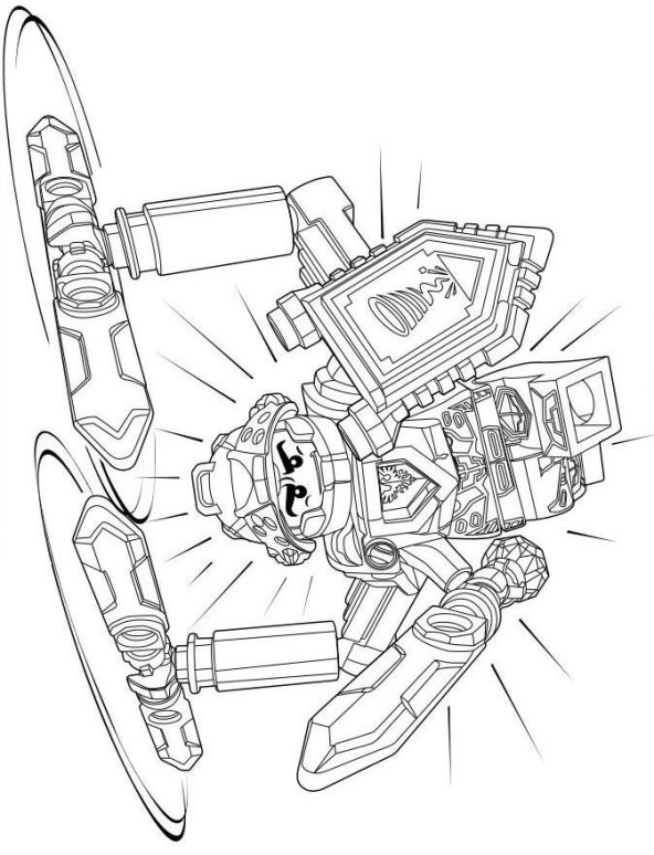 Nexo Knights Ausmalbilder
 Clay from Lego Nexo Knights Free Coloring Page
