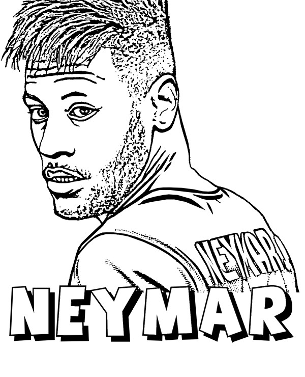 Neymar Ausmalbilder
 Neymar Jr Coloring Pages Sketch Coloring Page