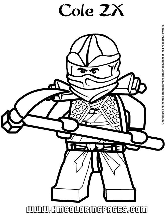 Ninjago Cole Ausmalbilder
 Ninjago Cole ZX Coloring Page o