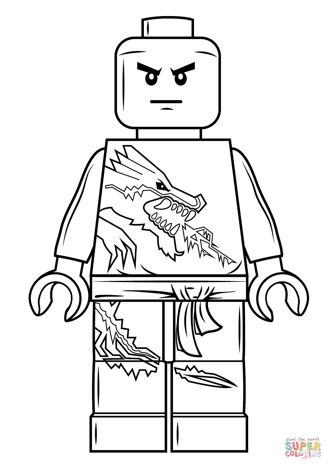 Ninjago Zane Ausmalbilder
 Lego Ninjago Zane coloring page