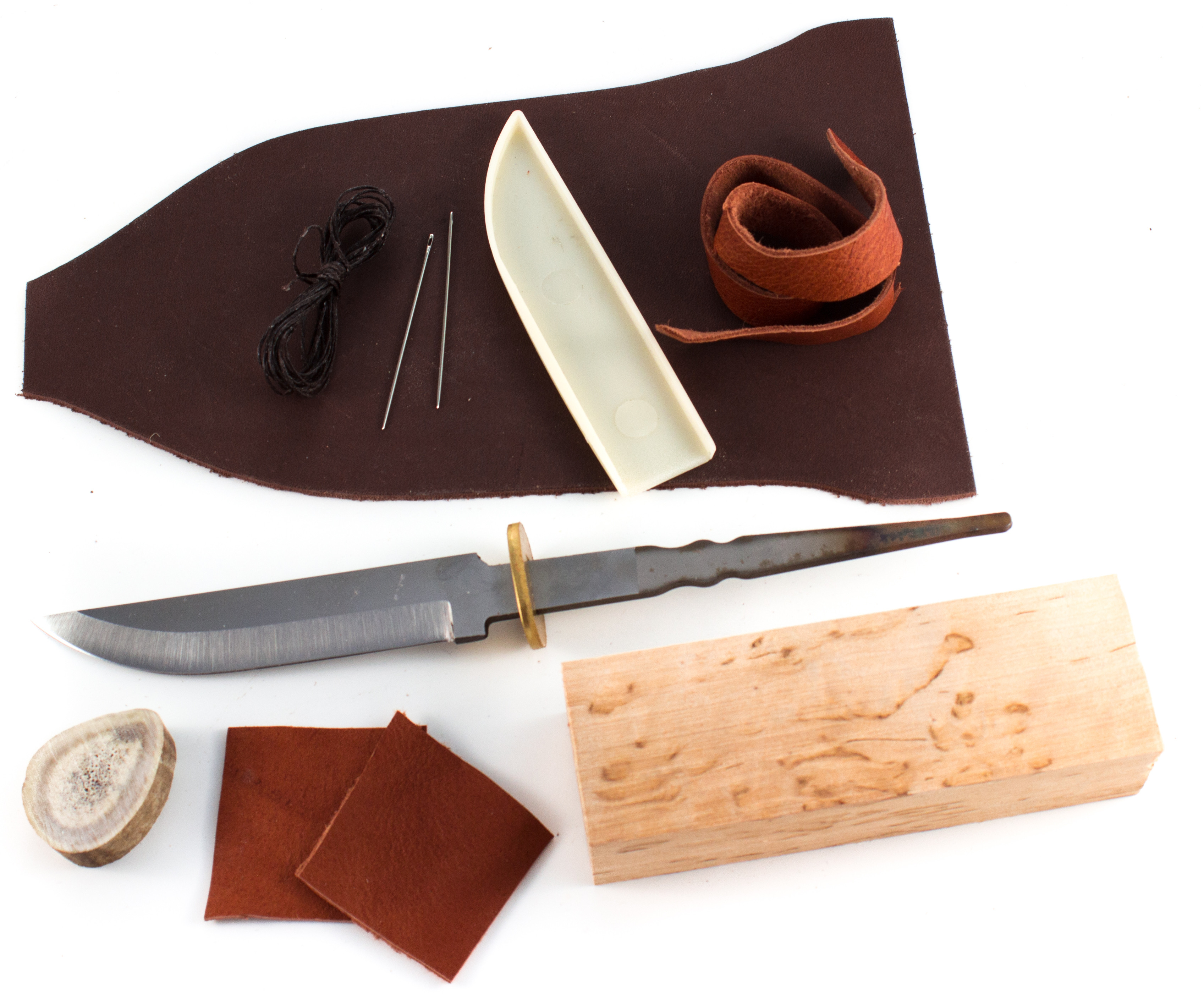 Nordisches Handwerk
 Bausatz für rostfreies Nordisches Messer und Lederscheide