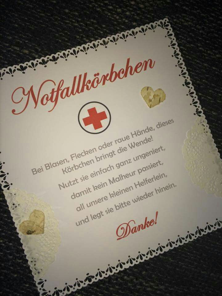 Notfallkorb Hochzeit
 Text notfallkorb Hochzeits Kram