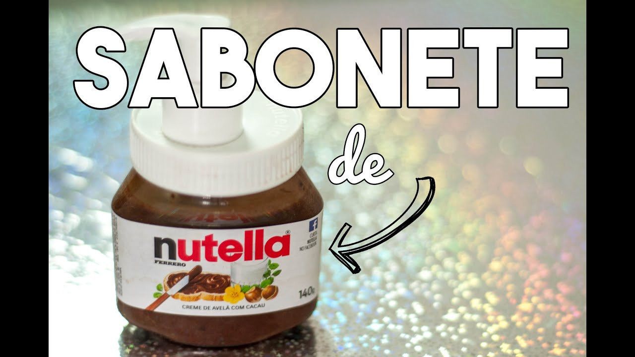 Nutella.De/Diy
 DIY o fazer Sabonete de Nutella