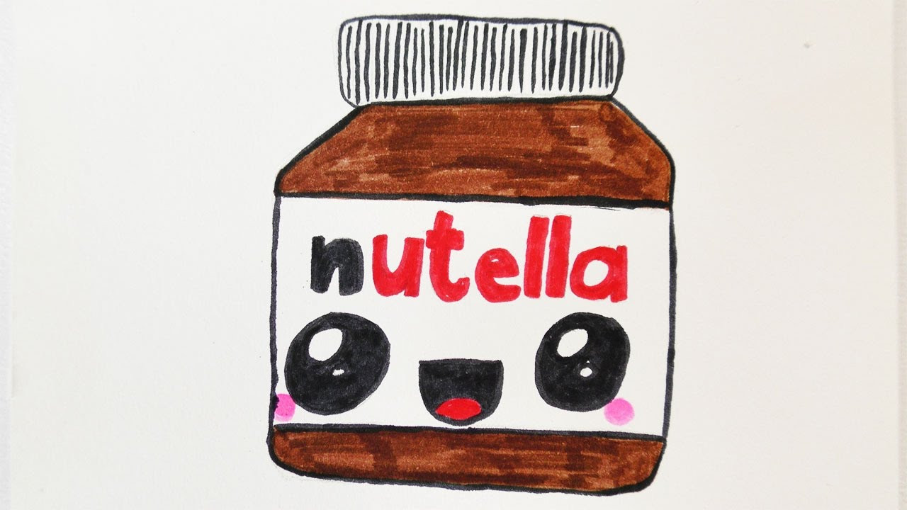 Nutella.De/Diy
 KAWAII NUTELLA DIY zeichnen