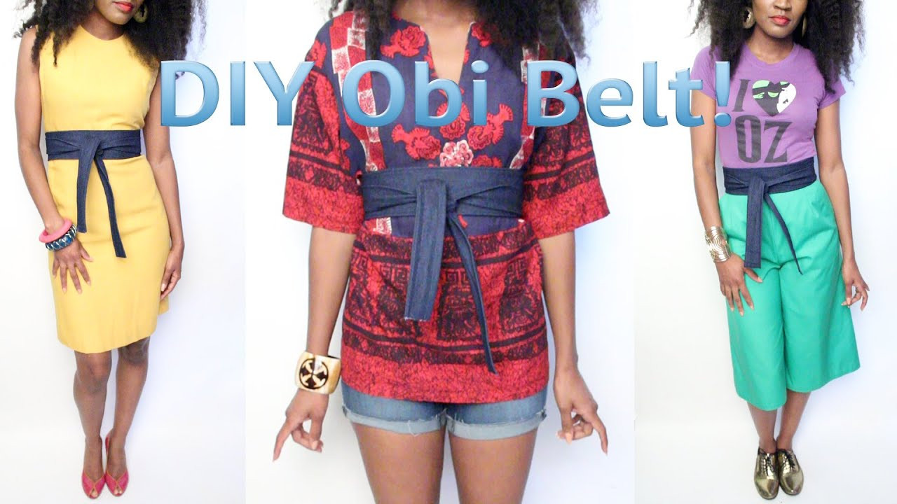Obi Diy
 1 GaudyIsGood How To Make An Obi Belt Out of Old Jeans