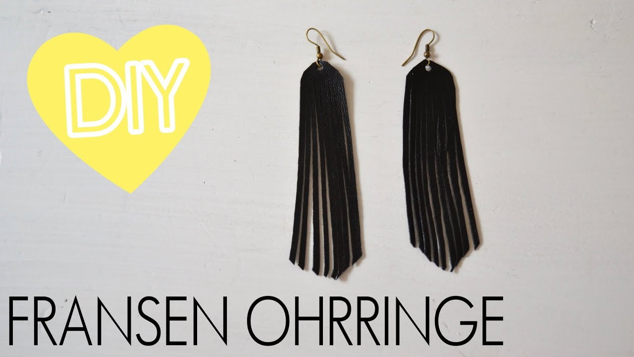 Ohrringe Diy
 DIY Ohrringe mit Fransen selber machen Fransenohrringe