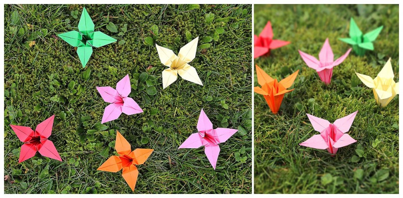 Origami Hochzeit
 Faltanleitung für Origami Blüten aus "Hochzeit mit Liebe