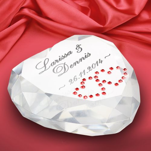 Originelle Geschenke Für Frauen
 Herz Diamant mit Gravur romantischer und edler Liebesbeweis