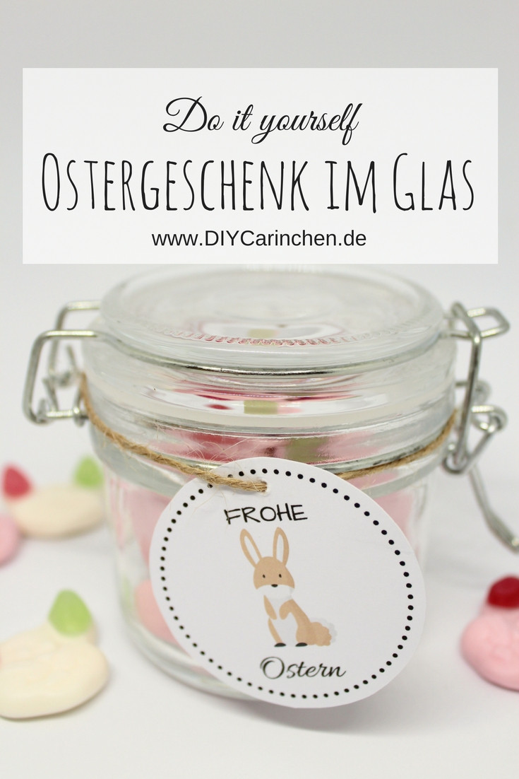 Ostergeschenk Diy
 DIY Ostergeschenk im Glas mit süßen Hasen kostenlose