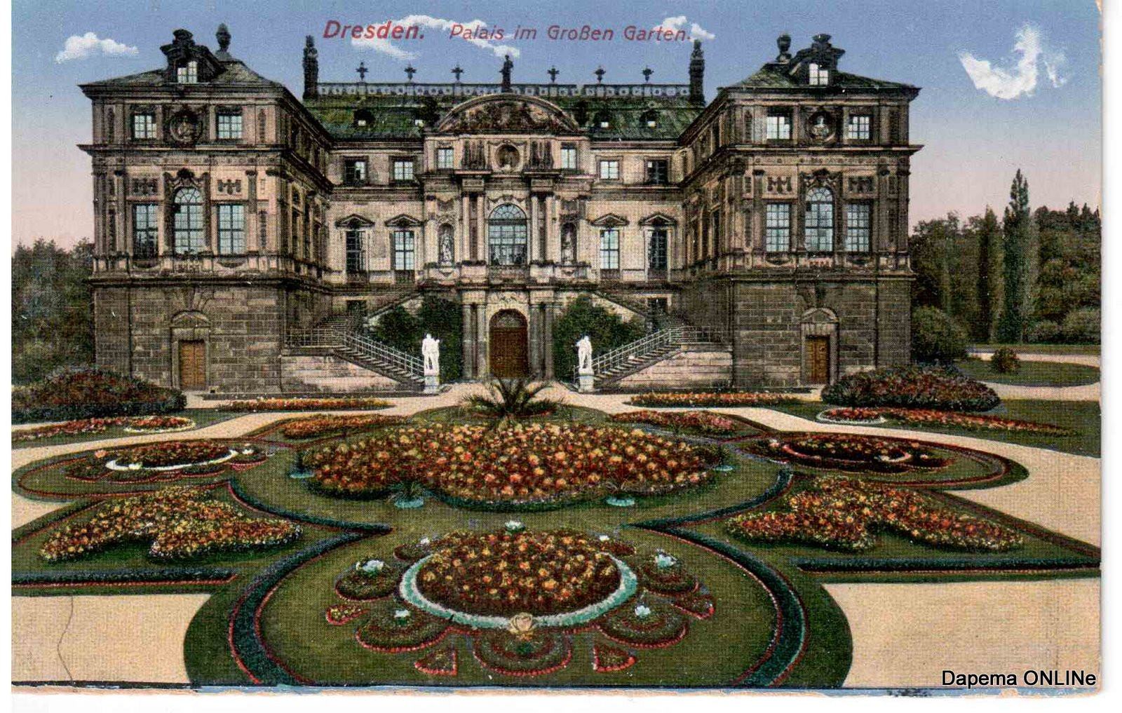 Palais Im Großen Garten Dresden
 Palais im Großen Garten 1920 Dresden Postkarte KW 09 10