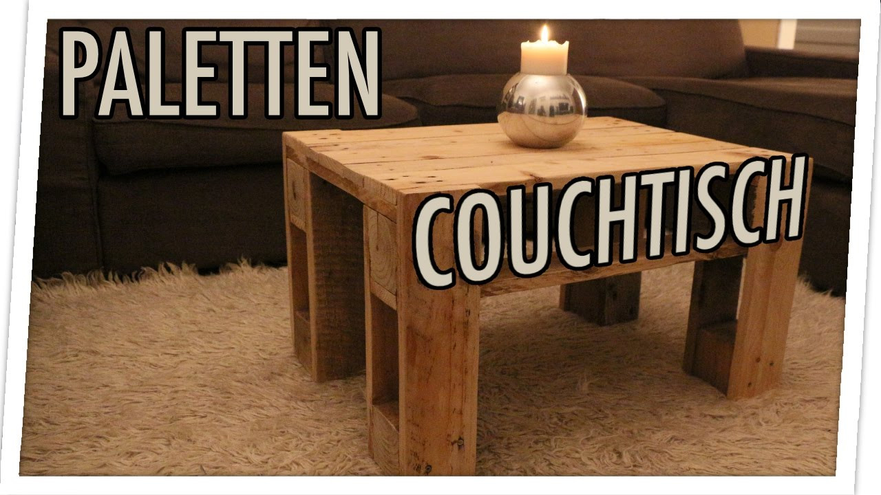 Paletten Diy
 Palettenmöbel selber bauen Der DIY Paletten Couchtisch