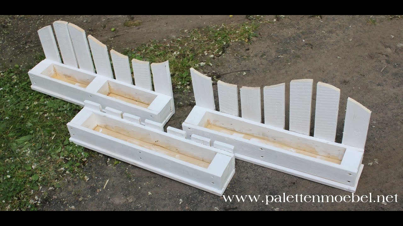 Paletten Diy
 Blümenkästen aus Paletten selber bauen DIY