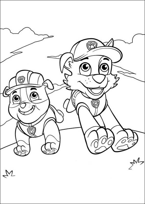 Paw Patrol Ausmalbilder Chase
 Paw Patrol 4