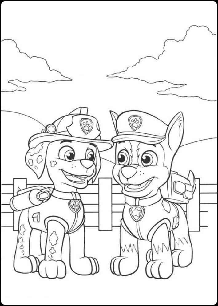 Paw Patrol Ausmalbilder Chase
 Gambar Mewarnai Paw Patrol