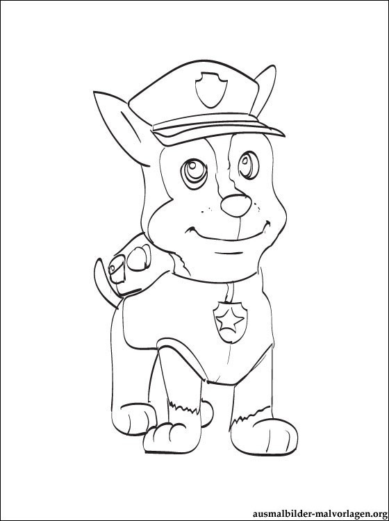 Paw Patrol Ausmalbilder Chase
 Chase von PAW Patrol