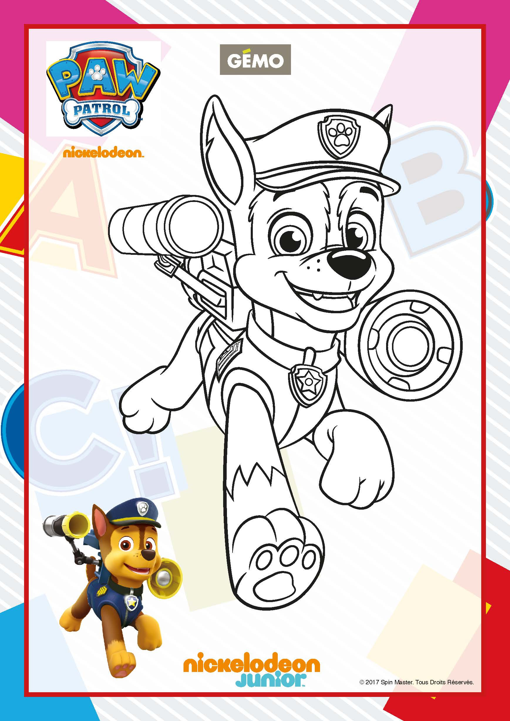 Paw Patrol Ausmalbilder Chase
 Paw Patrol Ausmalbilder