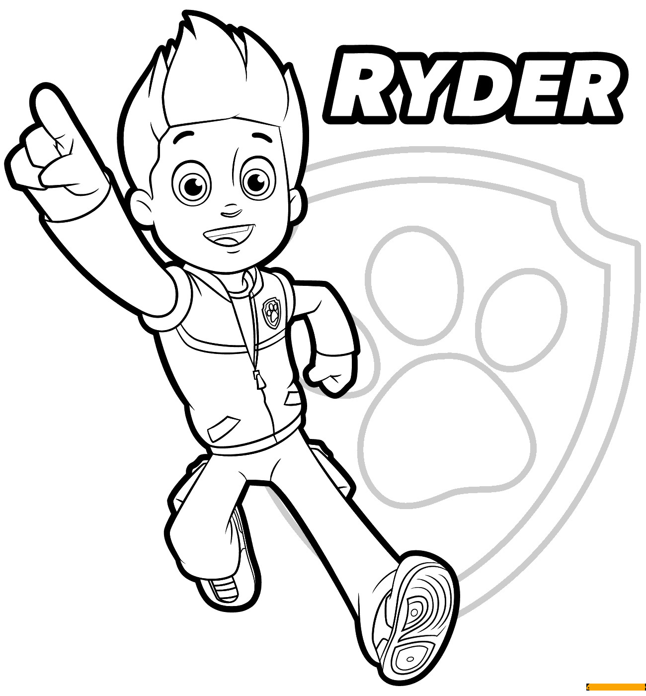 Paw Patrol Ausmalbilder Ryder
 Paw Patrol Ryder 1 Coloring Page Free Coloring Pages line