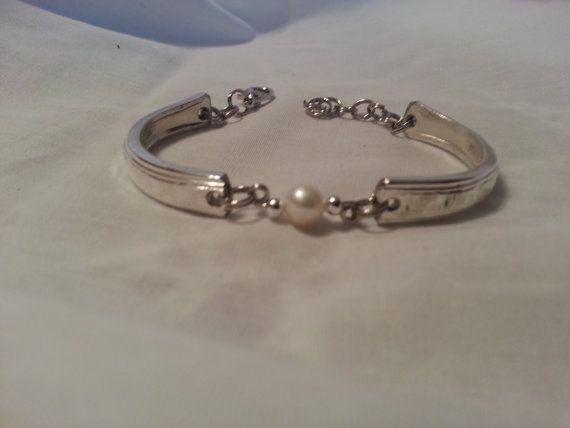 Pearl Geschenke
 Freshwater Pearl Spoon Bracelet Silverware Jewelry