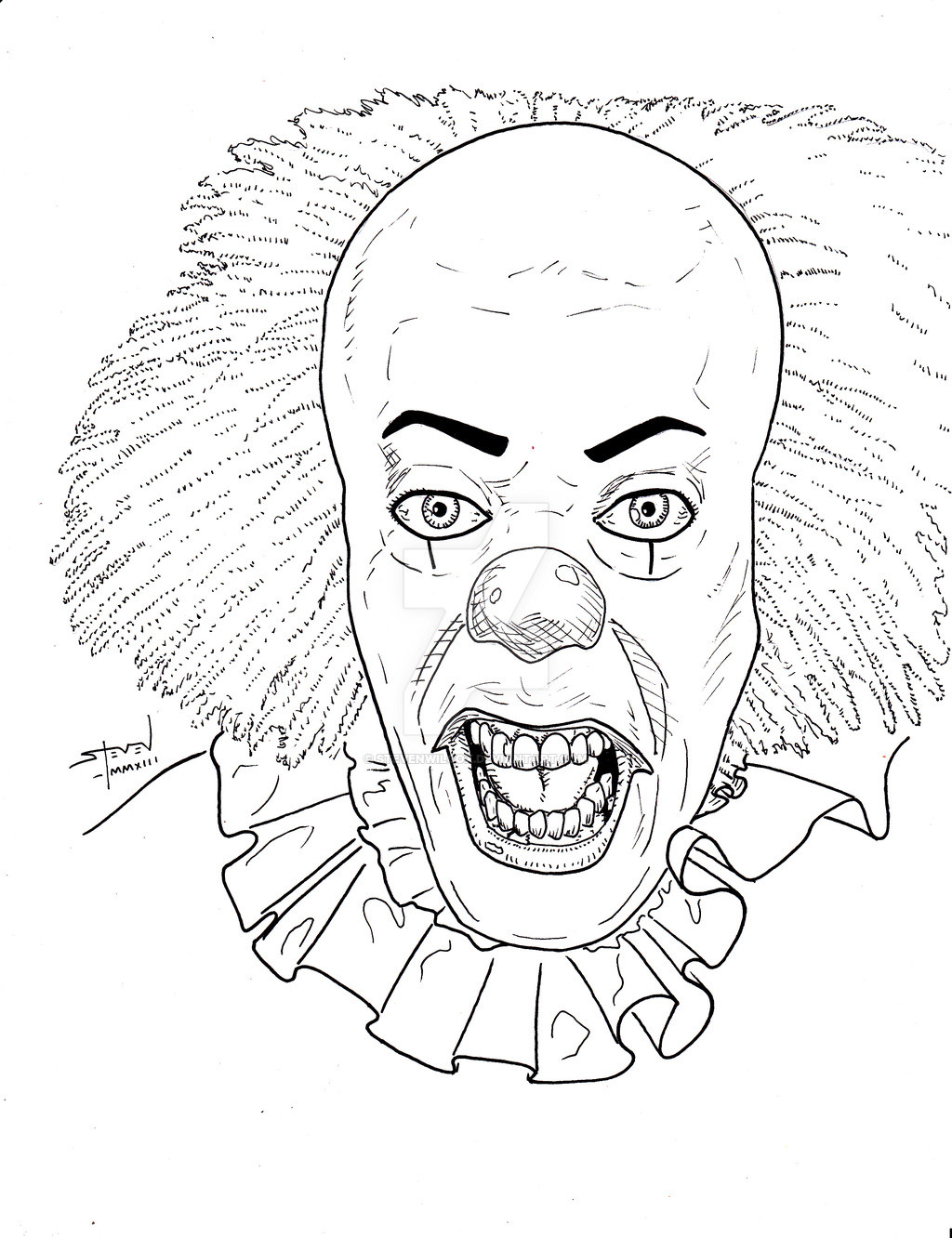 Pennywise Ausmalbilder
 Pennywise the Clown by StevenWilcox on DeviantArt