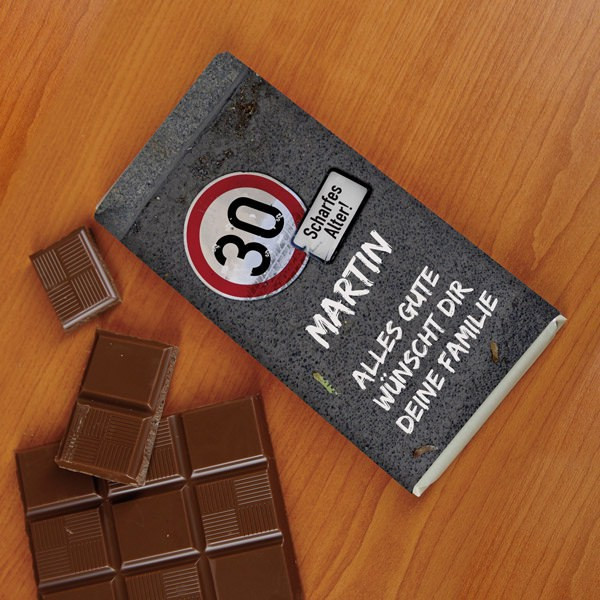 Personalisierte Geschenke Schokolade
 100g Schokolade