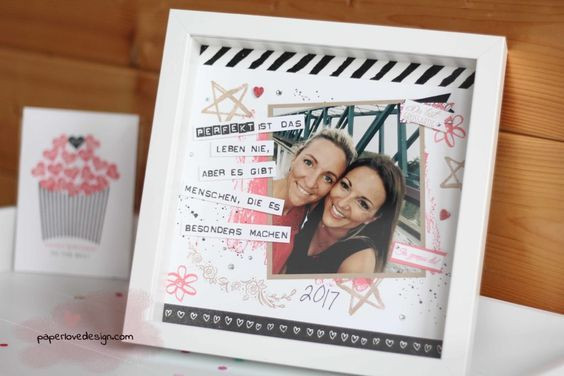 Persönliches Geschenk Für Freund
 SCRAPBOOKING RAHMEN ALS PERSÖNLICHES FOTO GESCHENK FÜR