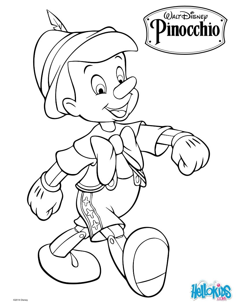 Pinocchio Ausmalbilder
 Pinocchio zum ausmalen de hellokids