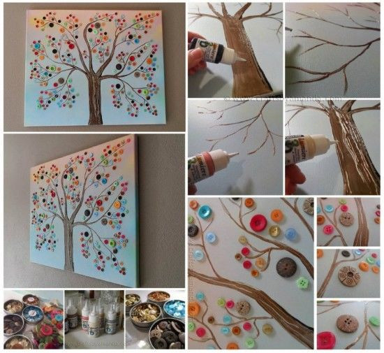 Pinterest Diy Art
 DIY Button Tree Wall Art s and for
