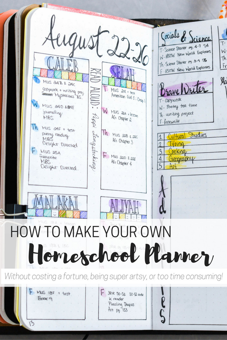 Planner Diy
 DIY Homeschool Planner for the Artistically Challenged