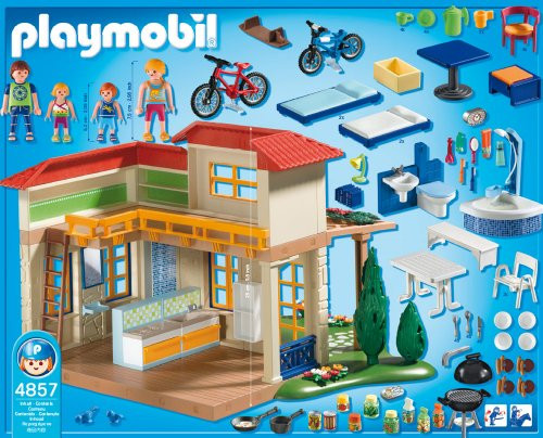 Playmobil Haus Amazon
 PLAYMOBIL 6020 – Aufklapp Ferienhaus – vos fg