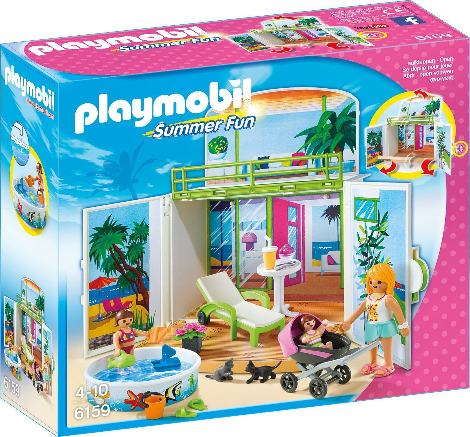 Playmobil Haus Amazon
 Playmobil Summer Fun Beach House Play Box 6159