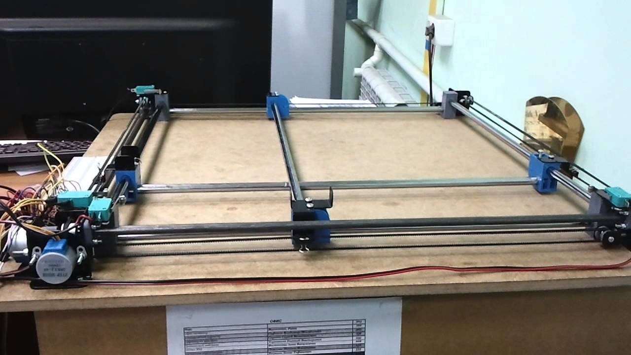 Plotter Diy
 upd DIY XY Plotter test of the limit sensor switches