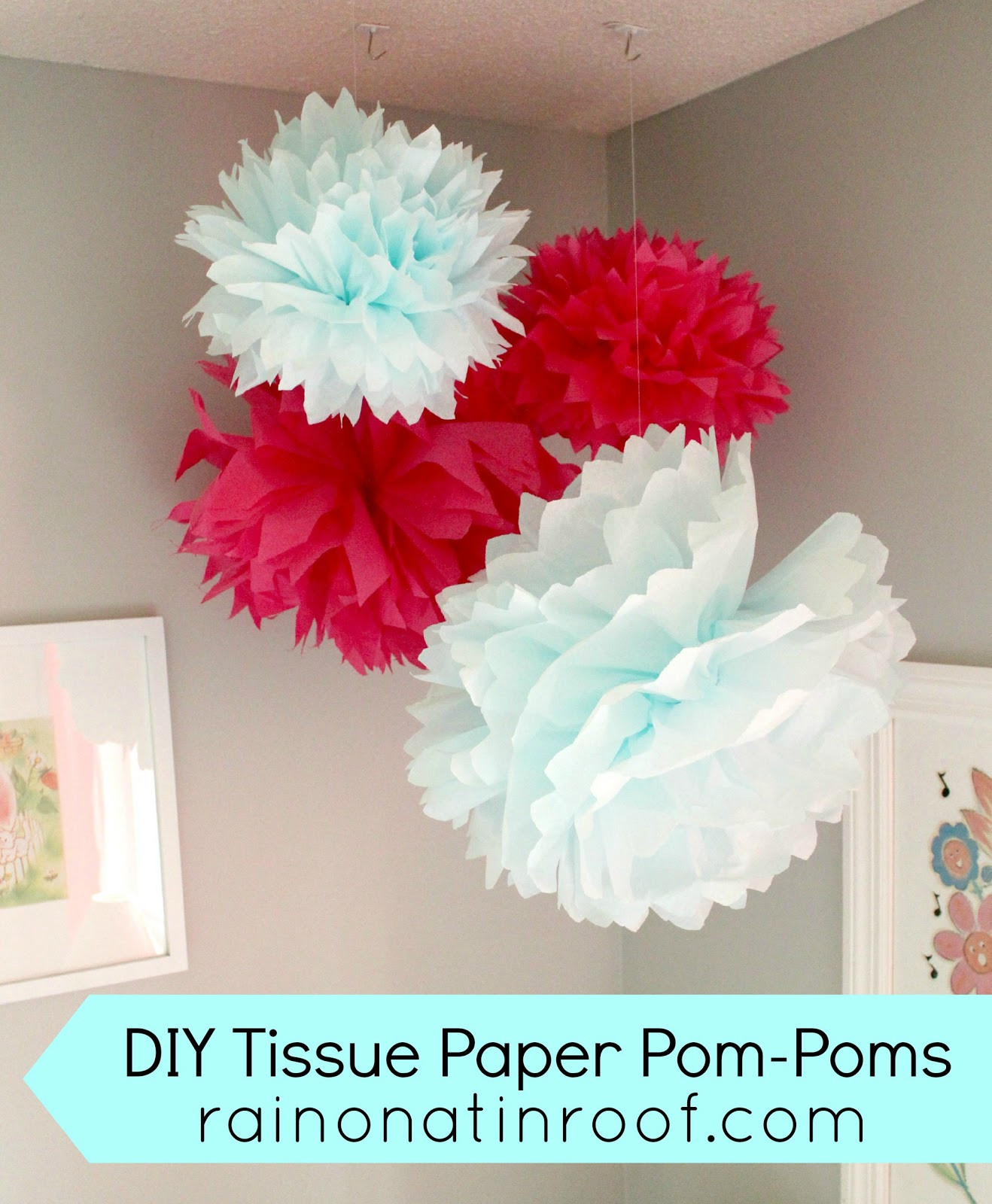 Pompoms Diy
 DIY Tissue Paper Pom Poms Easy and Fun