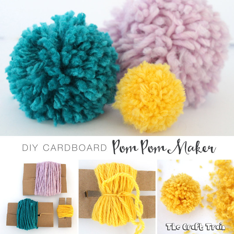 Pompoms Diy
 DIY cardboard pom pom maker