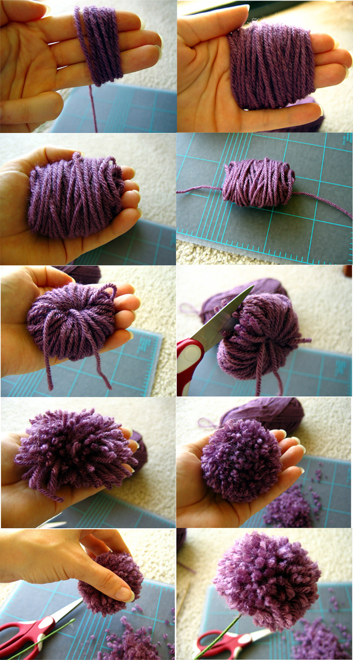 Pompoms Diy
 HOW TO MAKE POM POM FLOWERS O HACER FLORES POM POM