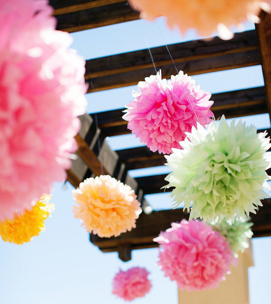 Pompoms Diy
 DIY Tissue Paper Pom Poms