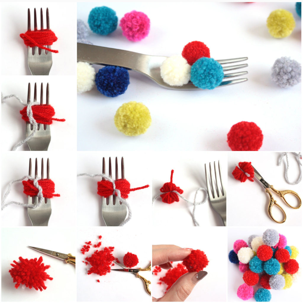 Pompoms Diy
 Wonderful DIY Beautiful Pom Pom Wall Hanging