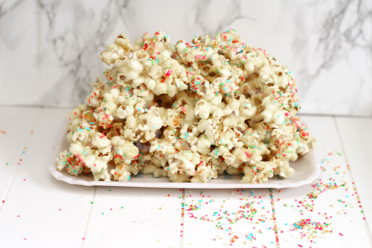 Popcorn Kuchen
 Rezept Bunter Popcorn Kuchen Carmen Segattini