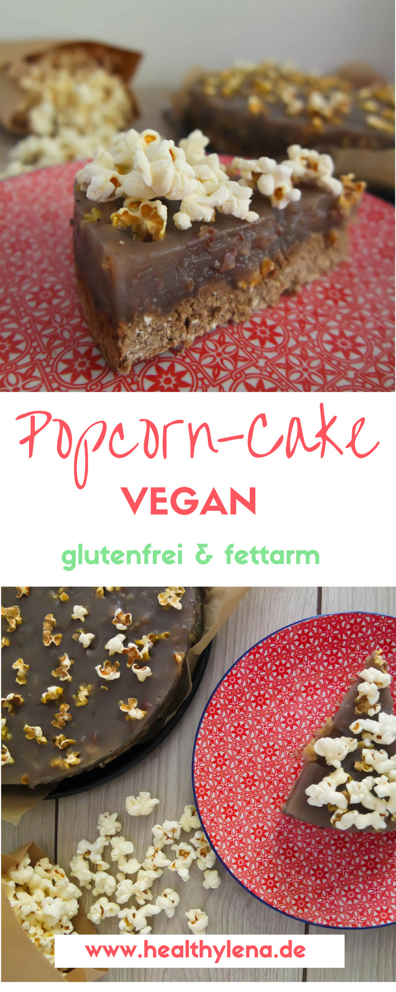 Popcorn Kuchen
 Veganer Popcorn Kuchen – Glutenfrei fettarm & ohne Soja