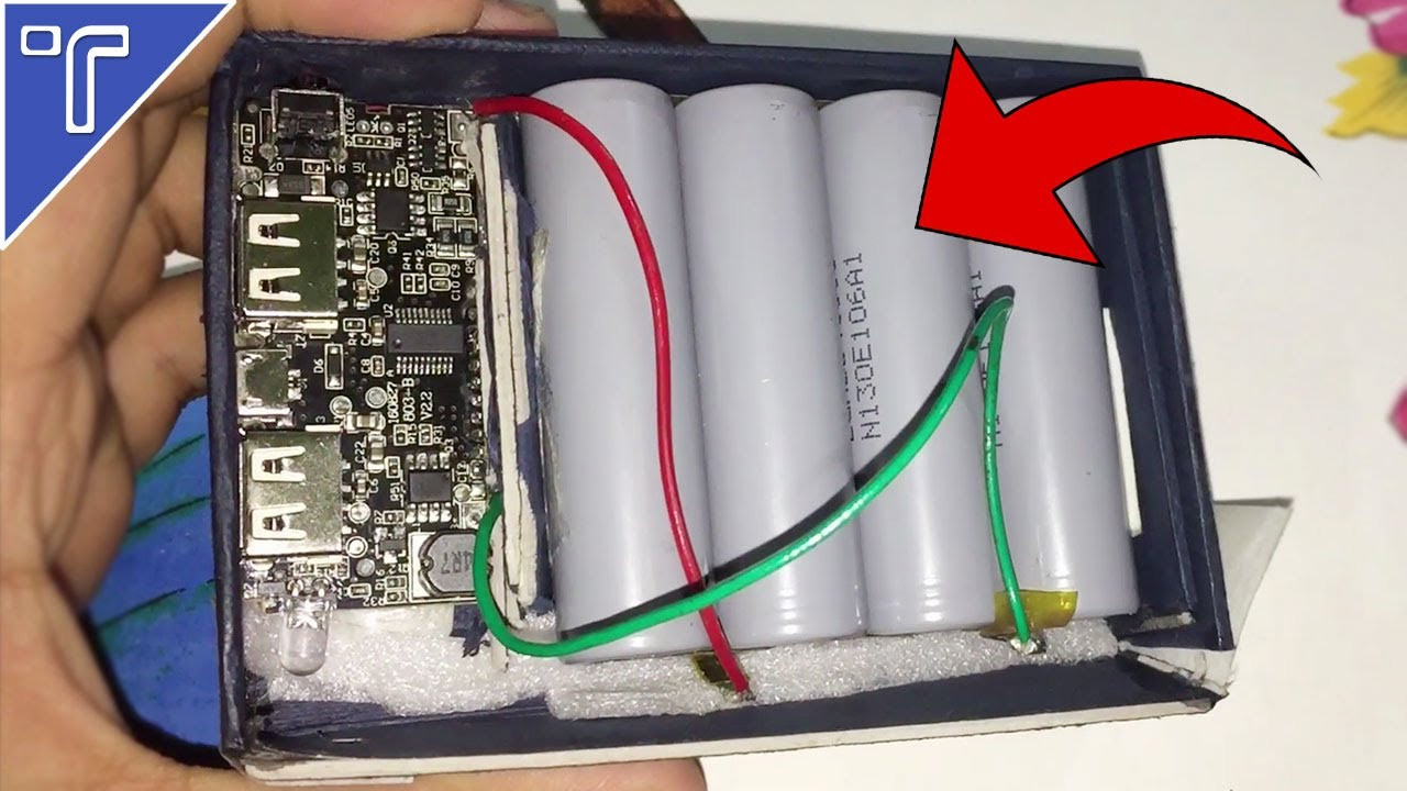 Powerbank Diy
 DIY Make a Mobile Power Bank at Home in $2 mAh