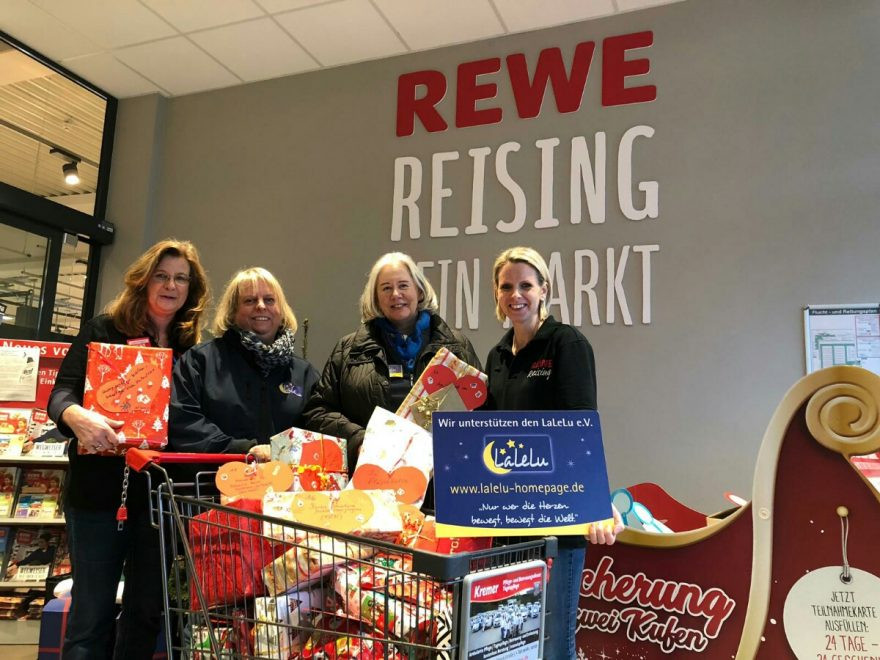 Rewe Geschenke Jahrestag
 Herzenswunsch Aktion bei REWE Reising Alle Geschenke an