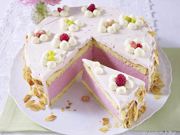 Rezept Geburtstagstorte
 Himbeer Quark Sahne Torte Rezept
