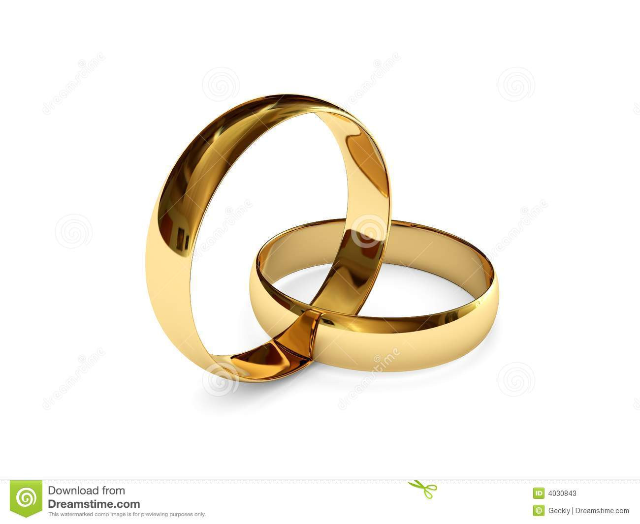 Ring Hochzeit
 Verbundene Ringe Der Goldenen Hochzeit Stock Abbildung