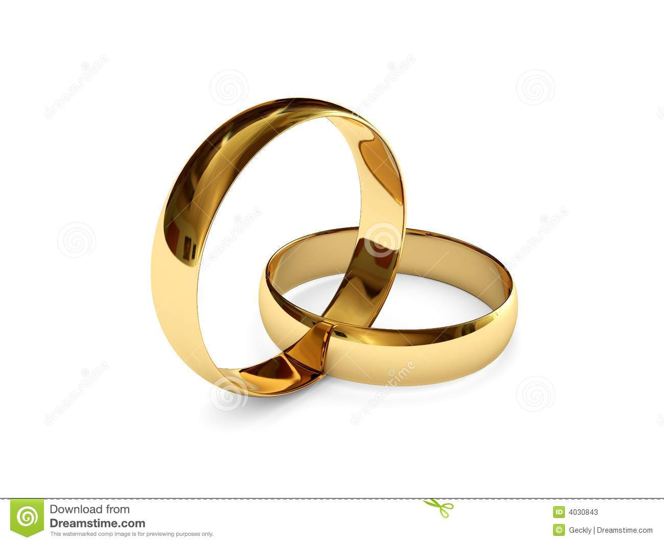 Ringe Hochzeit Zeichnung
 Verbundene Ringe Der Goldenen Hochzeit Stock Abbildung