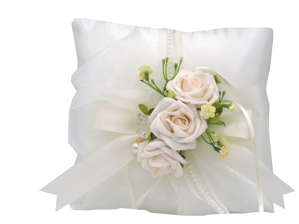 Ringkissen Hochzeit
 Ringkissen Creme Rosen Hochzeit Hochzeit Accessoires