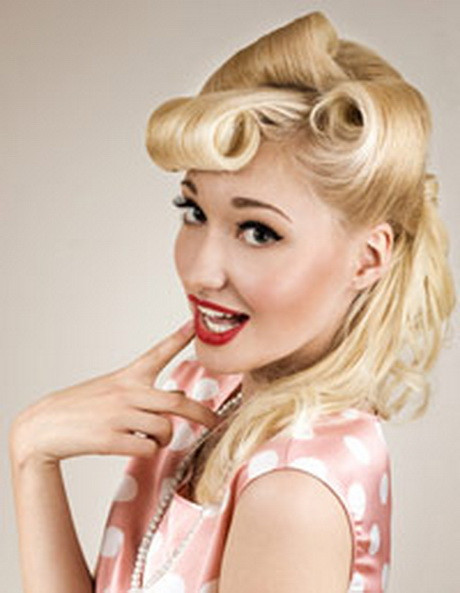 Rock N Roll Frisuren
 Rockabilly frisur blond