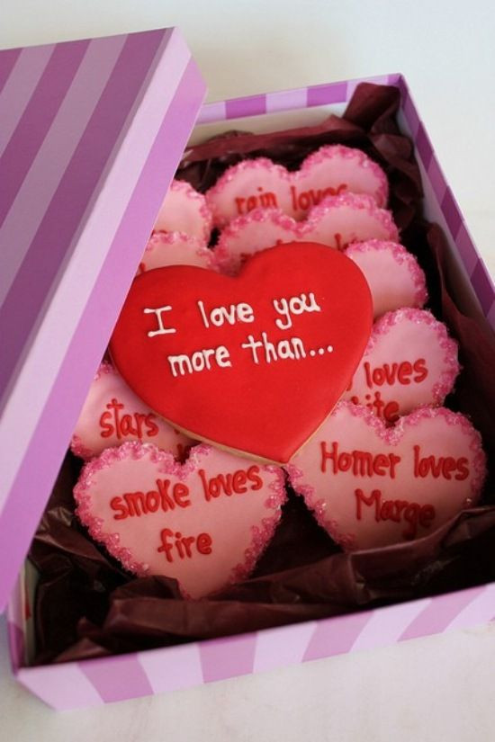 Romantische Geschenke Für Ihn
 geschenkideen valentinstag kekse rosa herzform sie